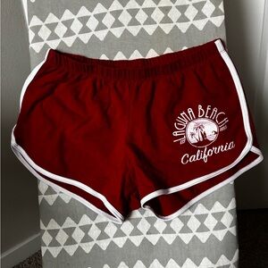 Laguna B Women's Burgundy Athletic Shorts